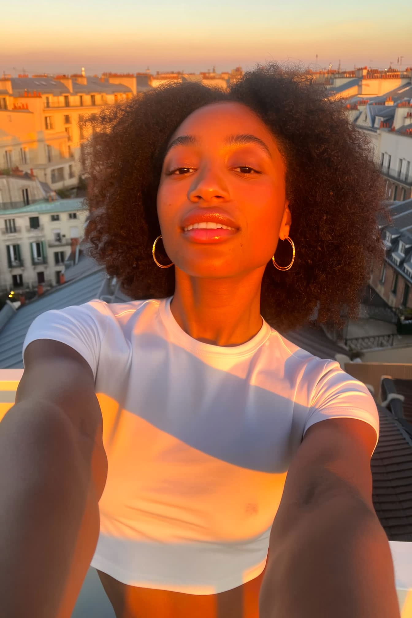 Selfie Pôr do Sol em Paris